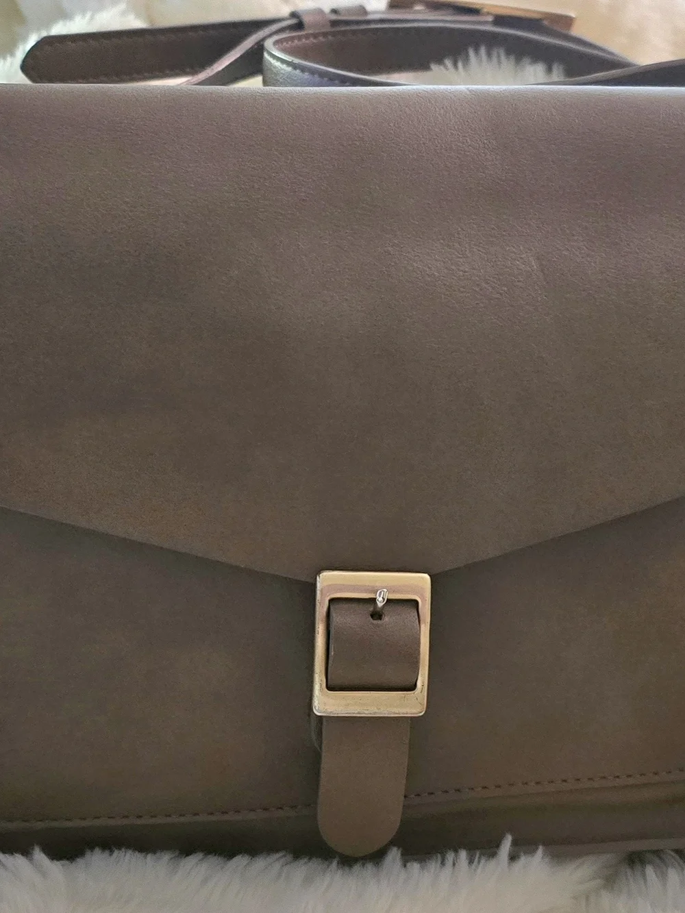 Angela Roi Anya Crossbody Bag in Mud Gray Taupe